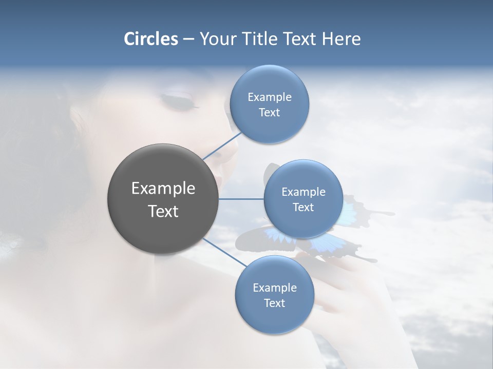 Close Up Face Beautiful PowerPoint Template