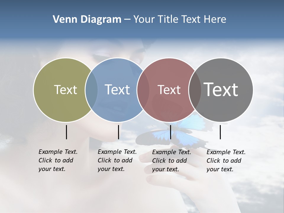 Close Up Face Beautiful PowerPoint Template
