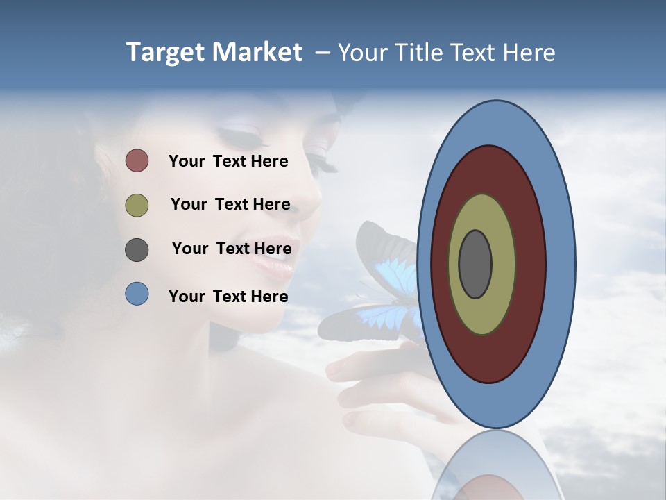 Close Up Face Beautiful PowerPoint Template