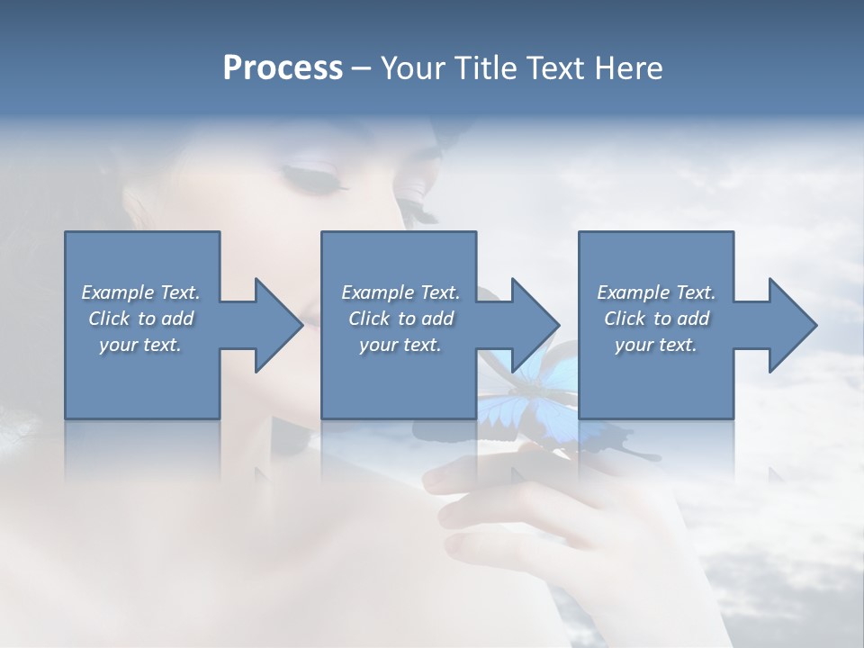 Close Up Face Beautiful PowerPoint Template