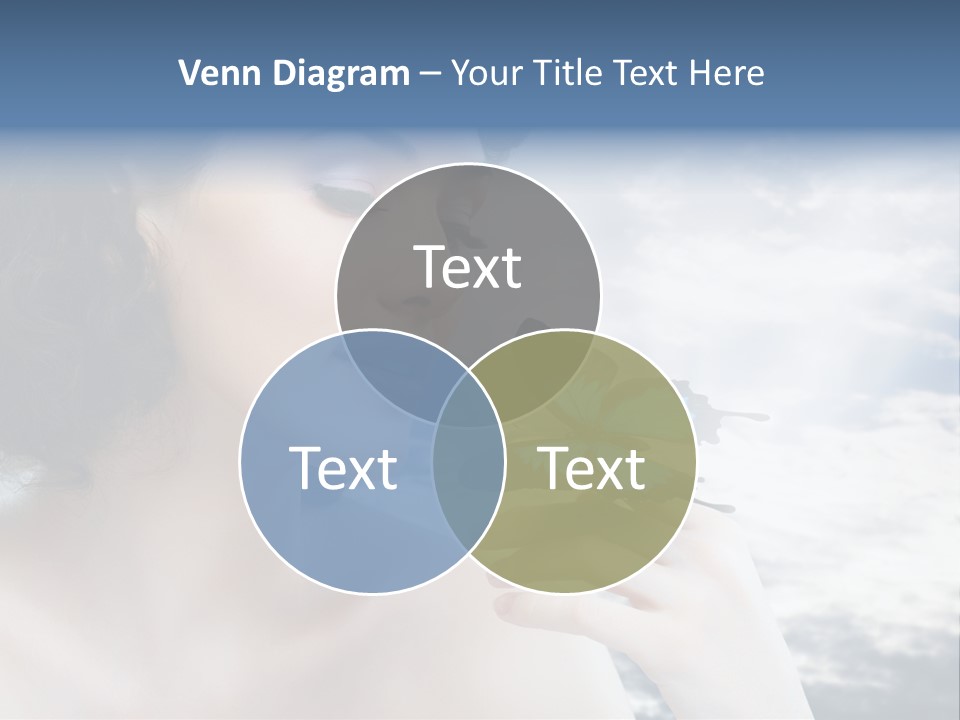 Close Up Face Beautiful PowerPoint Template