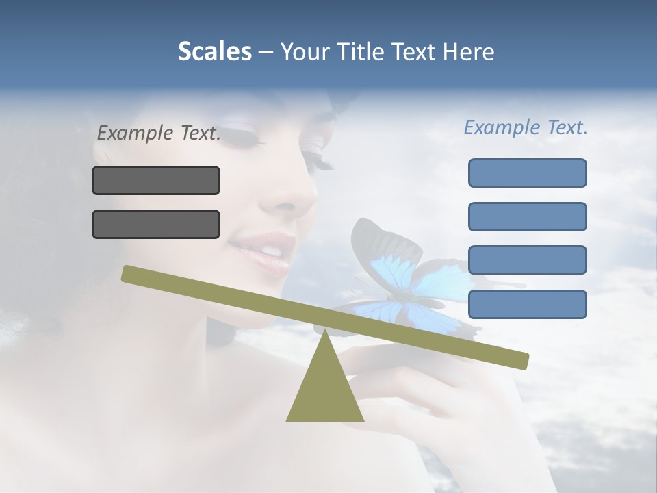 Close Up Face Beautiful PowerPoint Template