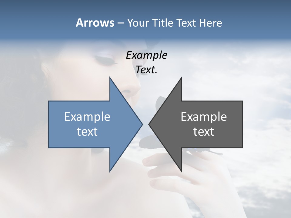 Close Up Face Beautiful PowerPoint Template