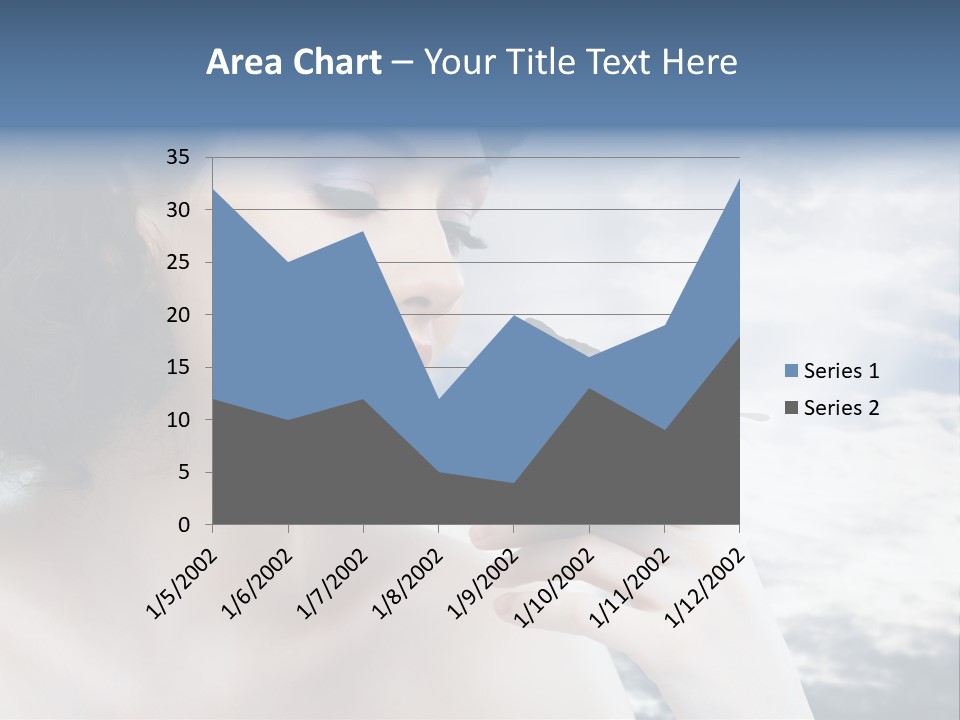 Close Up Face Beautiful PowerPoint Template