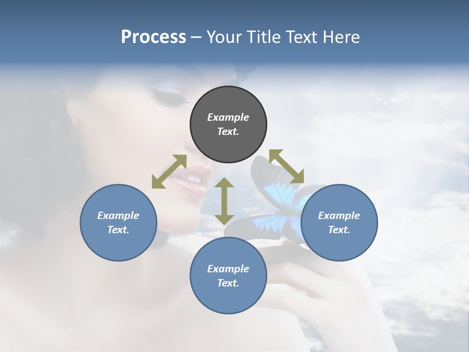 Close Up Face Beautiful PowerPoint Template