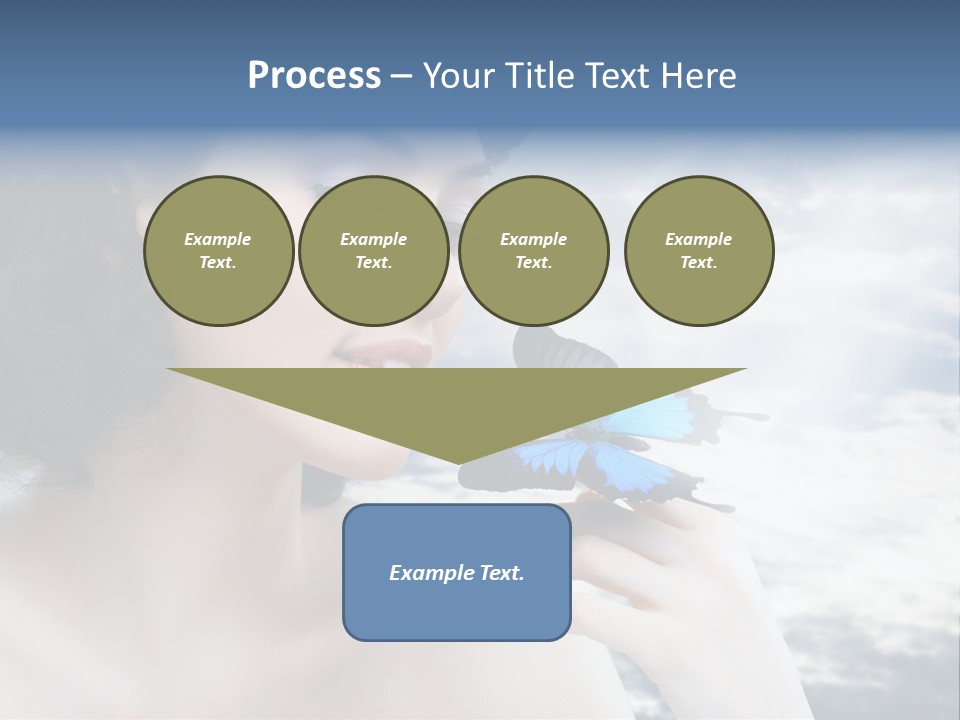 Close Up Face Beautiful PowerPoint Template