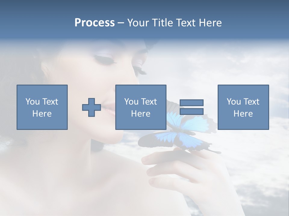 Close Up Face Beautiful PowerPoint Template