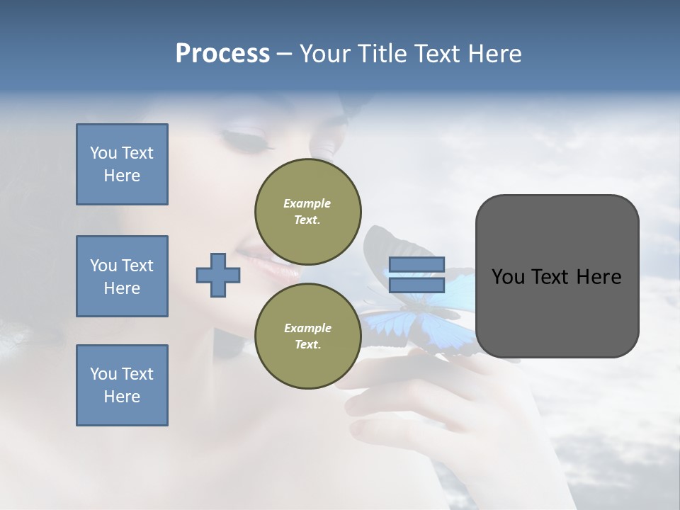 Close Up Face Beautiful PowerPoint Template