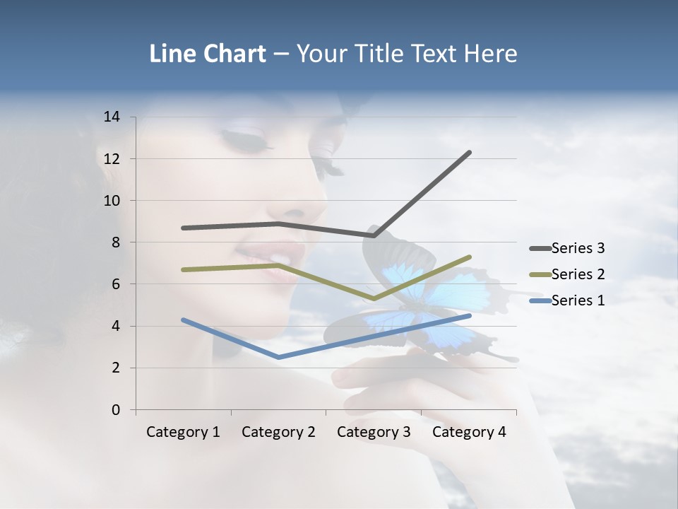 Close Up Face Beautiful PowerPoint Template