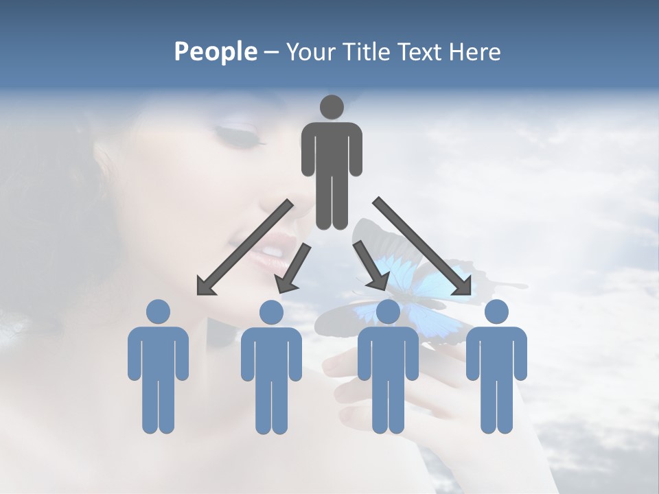 Close Up Face Beautiful PowerPoint Template