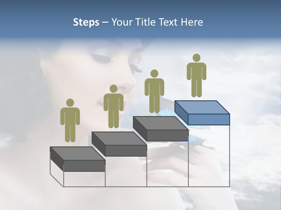 Close Up Face Beautiful PowerPoint Template