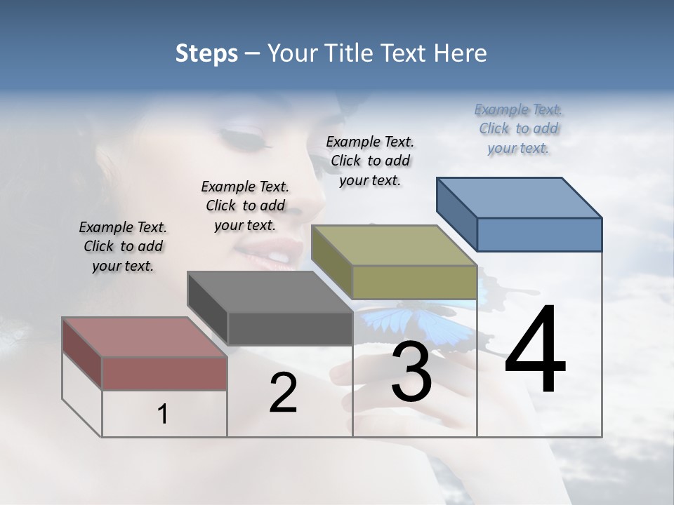 Close Up Face Beautiful PowerPoint Template