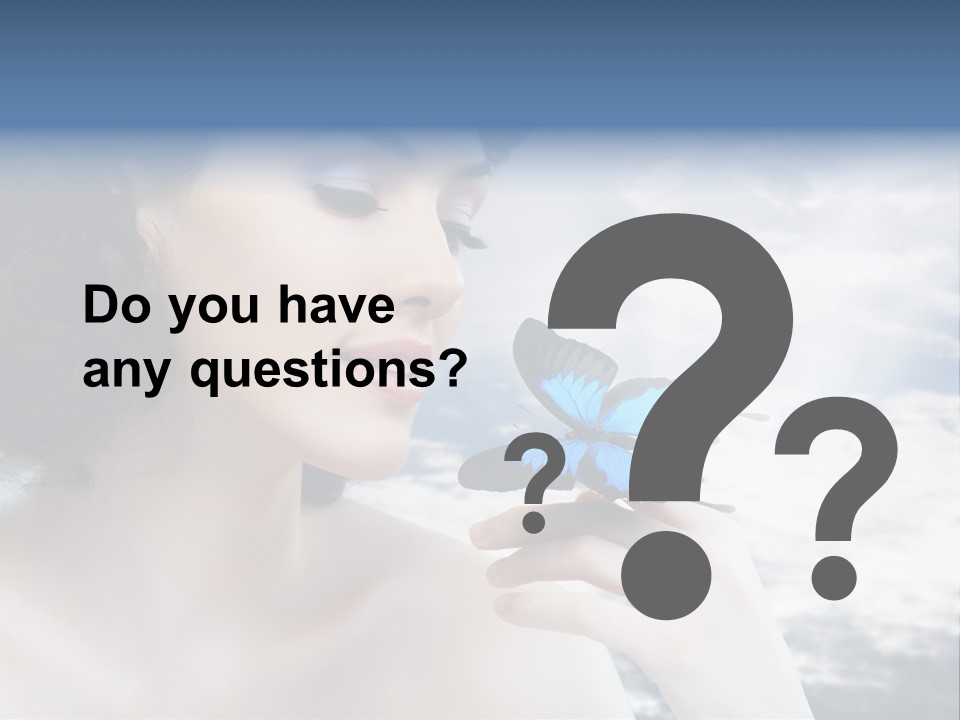 Close Up Face Beautiful PowerPoint Template