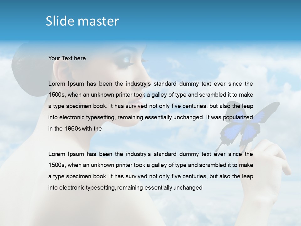 Beauty Sky Harmony PowerPoint Template