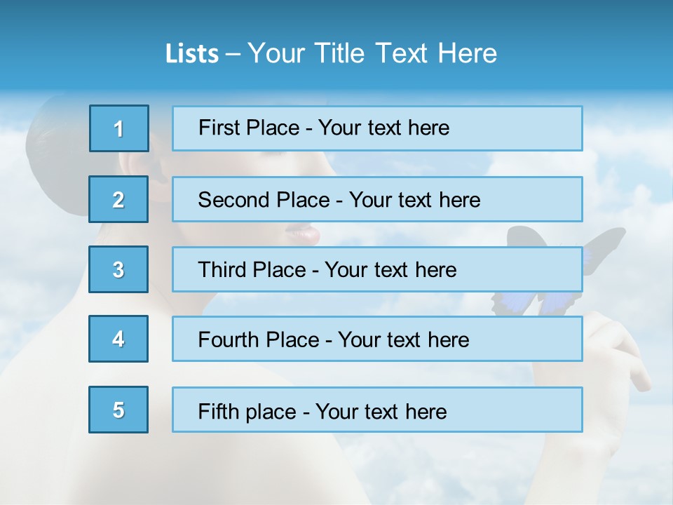 Beauty Sky Harmony PowerPoint Template