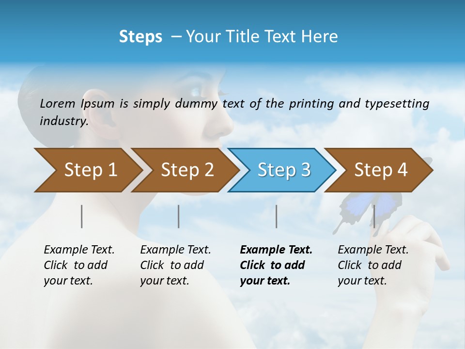 Beauty Sky Harmony PowerPoint Template