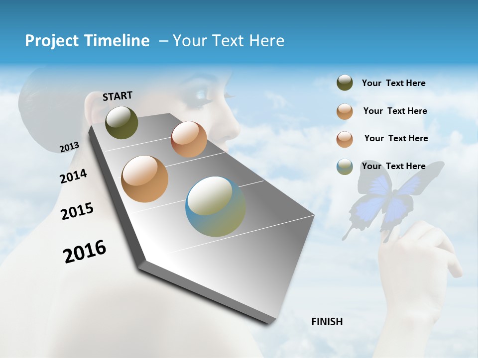 Beauty Sky Harmony PowerPoint Template