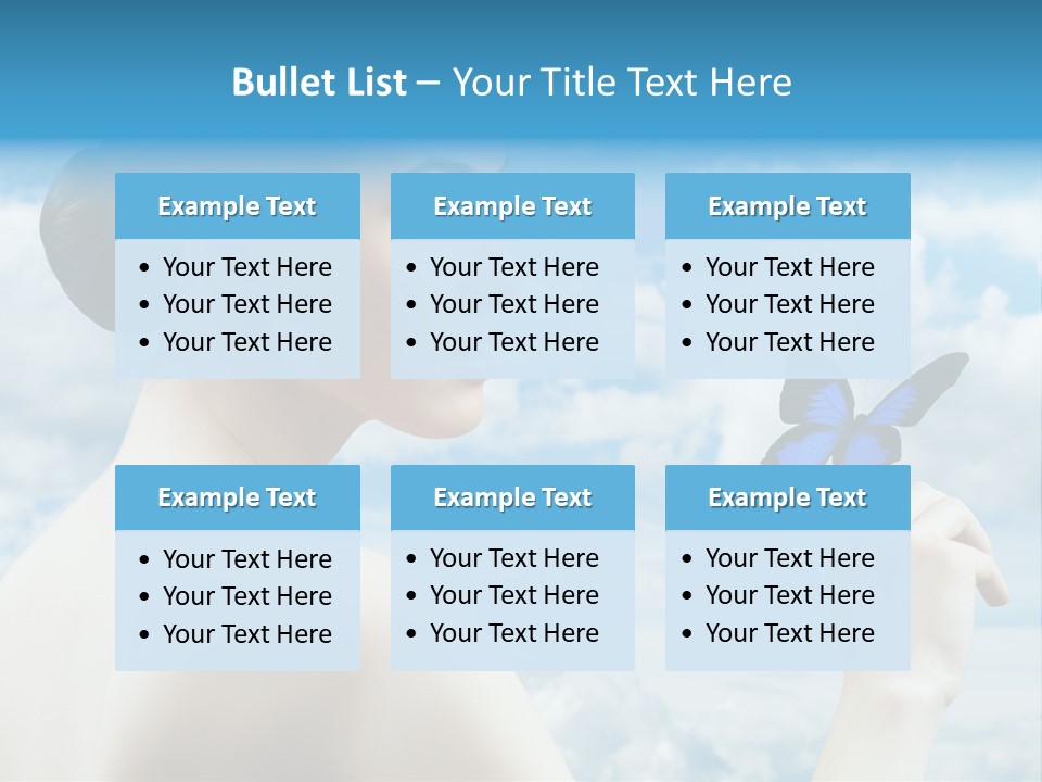 Beauty Sky Harmony PowerPoint Template