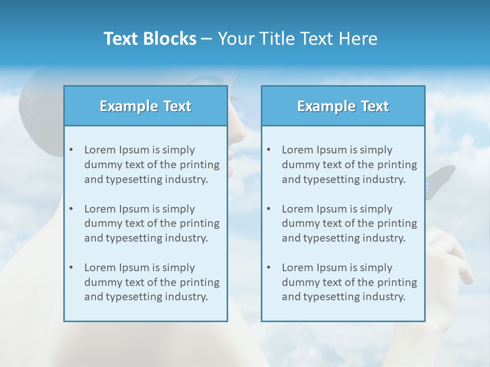 Beauty Sky Harmony PowerPoint Template
