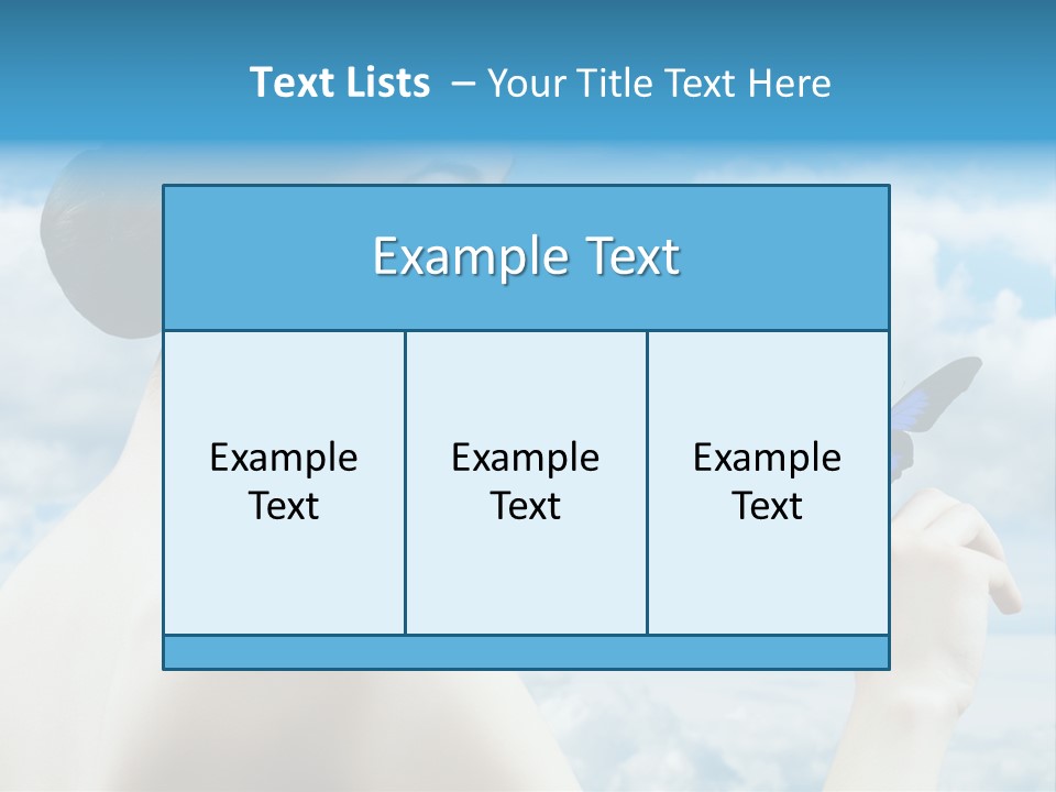 Beauty Sky Harmony PowerPoint Template