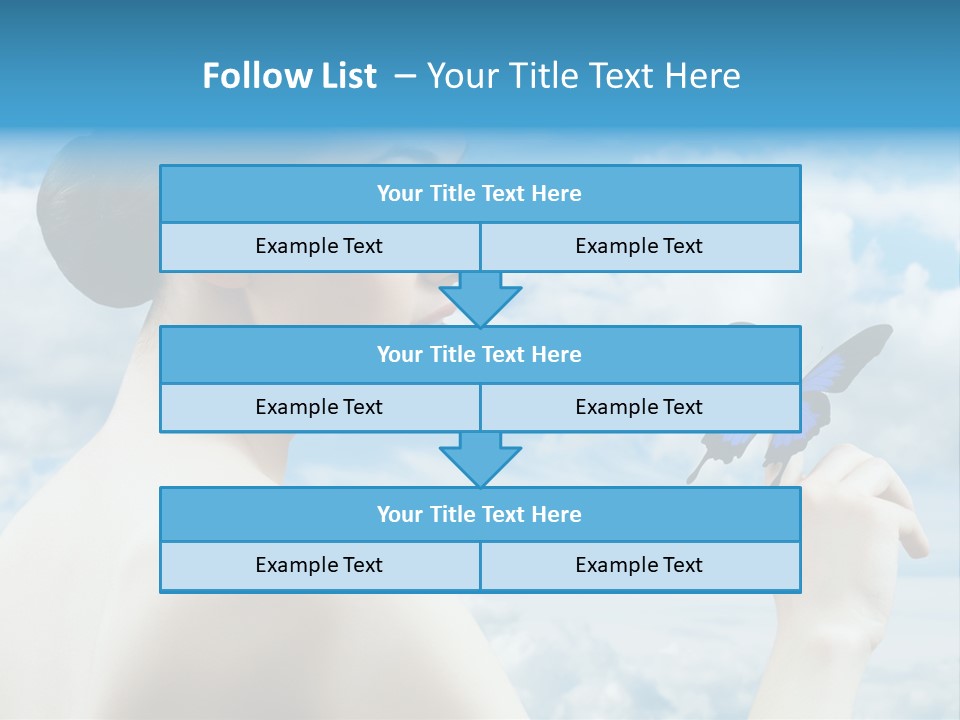 Beauty Sky Harmony PowerPoint Template