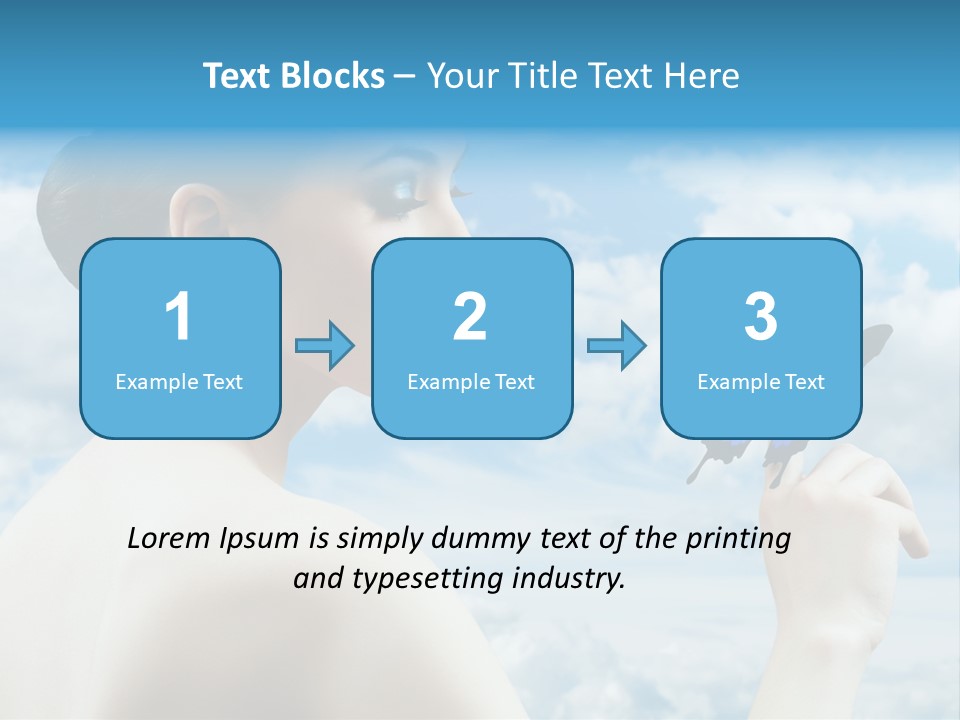Beauty Sky Harmony PowerPoint Template
