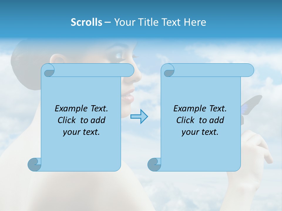 Beauty Sky Harmony PowerPoint Template