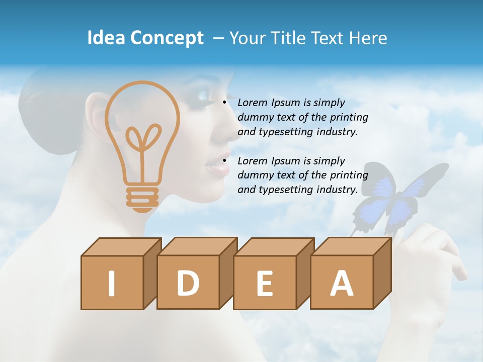 Beauty Sky Harmony PowerPoint Template