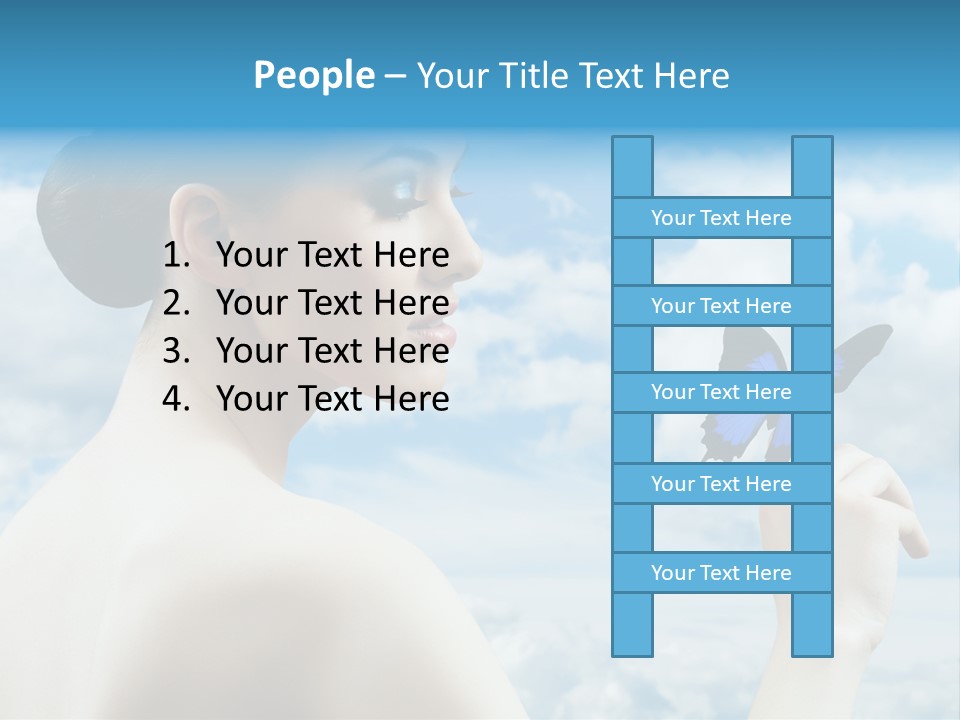 Beauty Sky Harmony PowerPoint Template