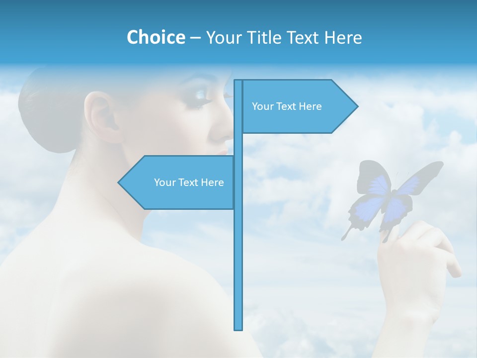 Beauty Sky Harmony PowerPoint Template