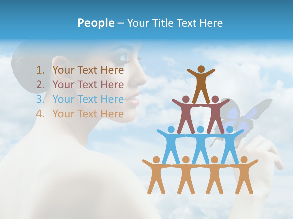 Beauty Sky Harmony PowerPoint Template