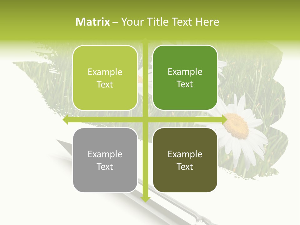 Meadow Draw Plant PowerPoint Template
