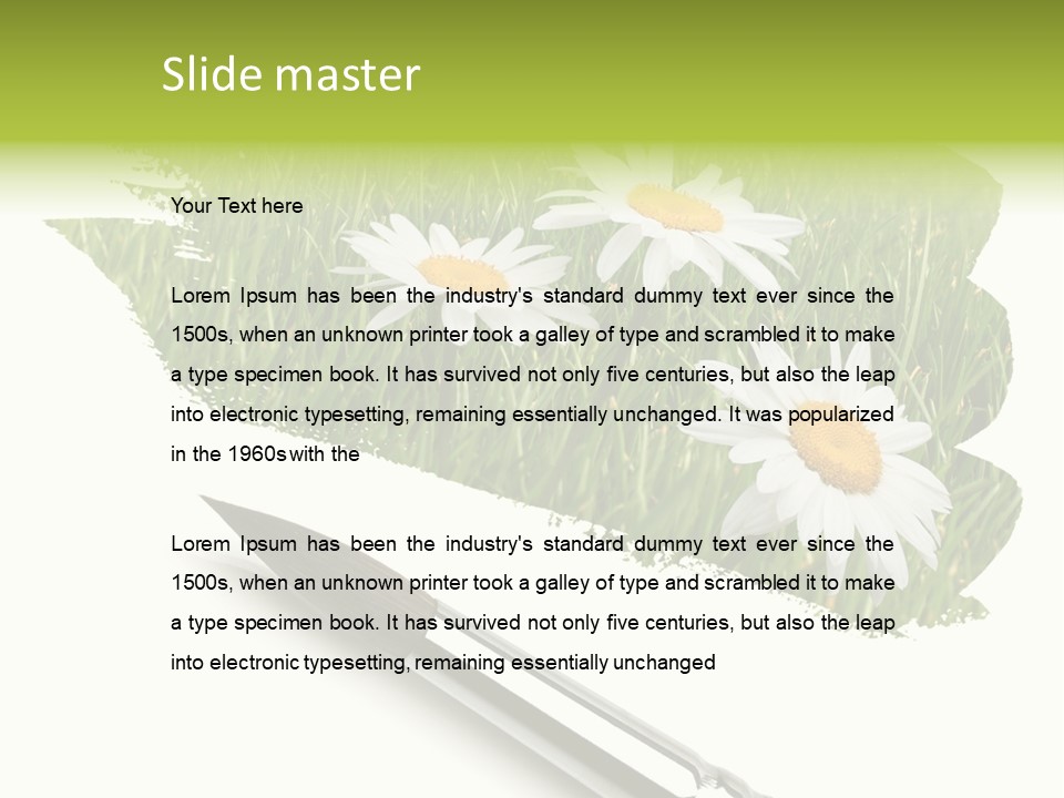 Meadow Draw Plant PowerPoint Template