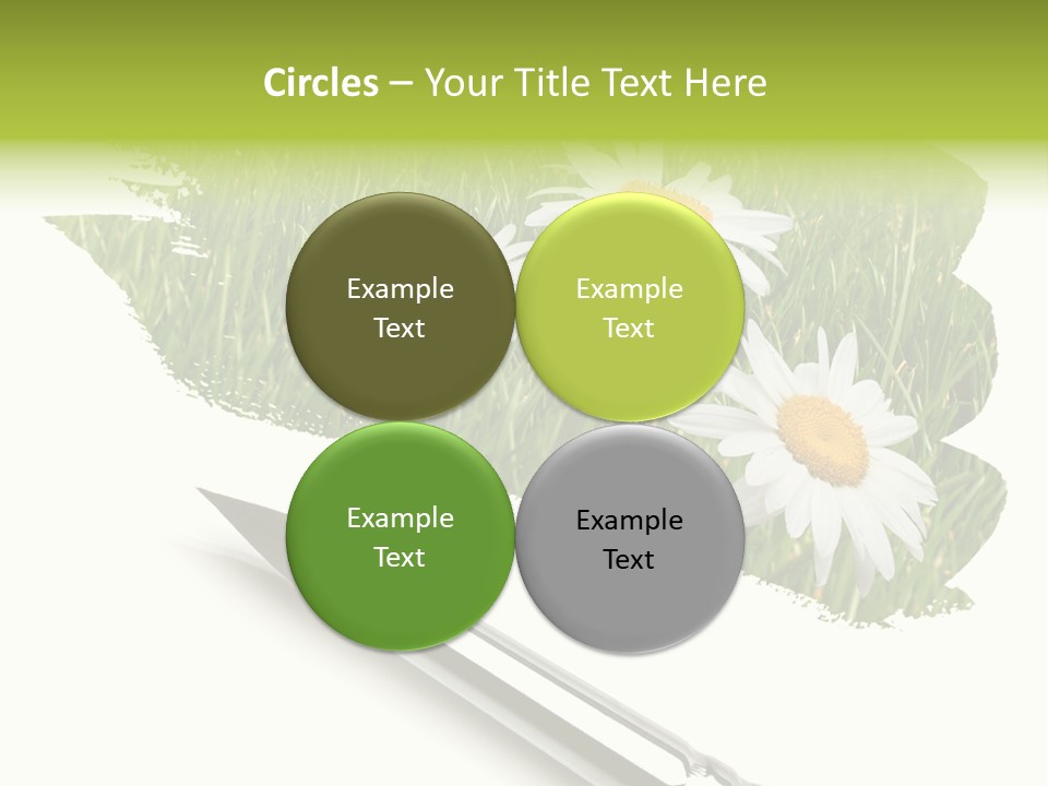 Meadow Draw Plant PowerPoint Template