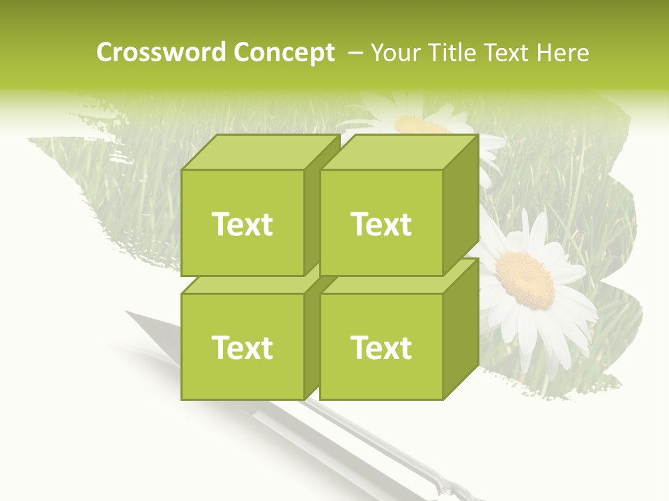 Meadow Draw Plant PowerPoint Template