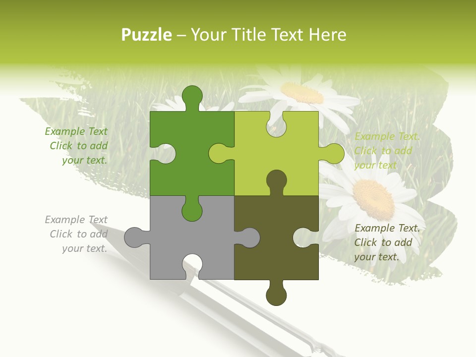 Meadow Draw Plant PowerPoint Template