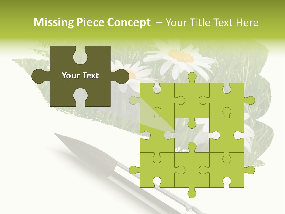 Meadow Draw Plant PowerPoint Template