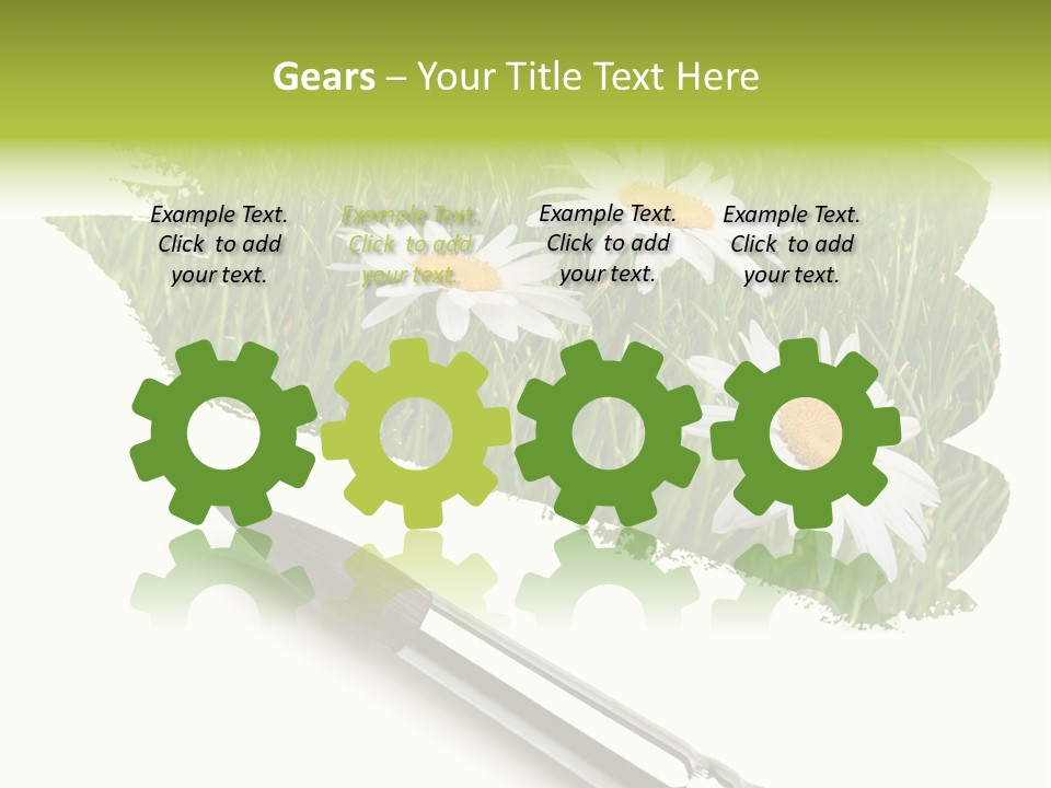 Meadow Draw Plant PowerPoint Template