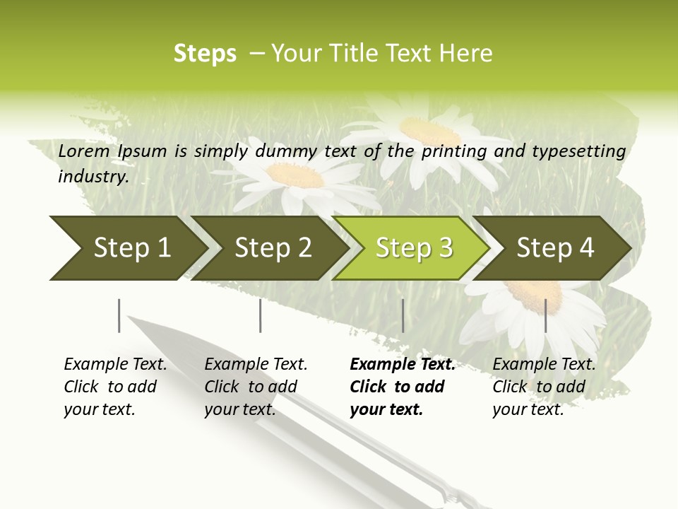 Meadow Draw Plant PowerPoint Template