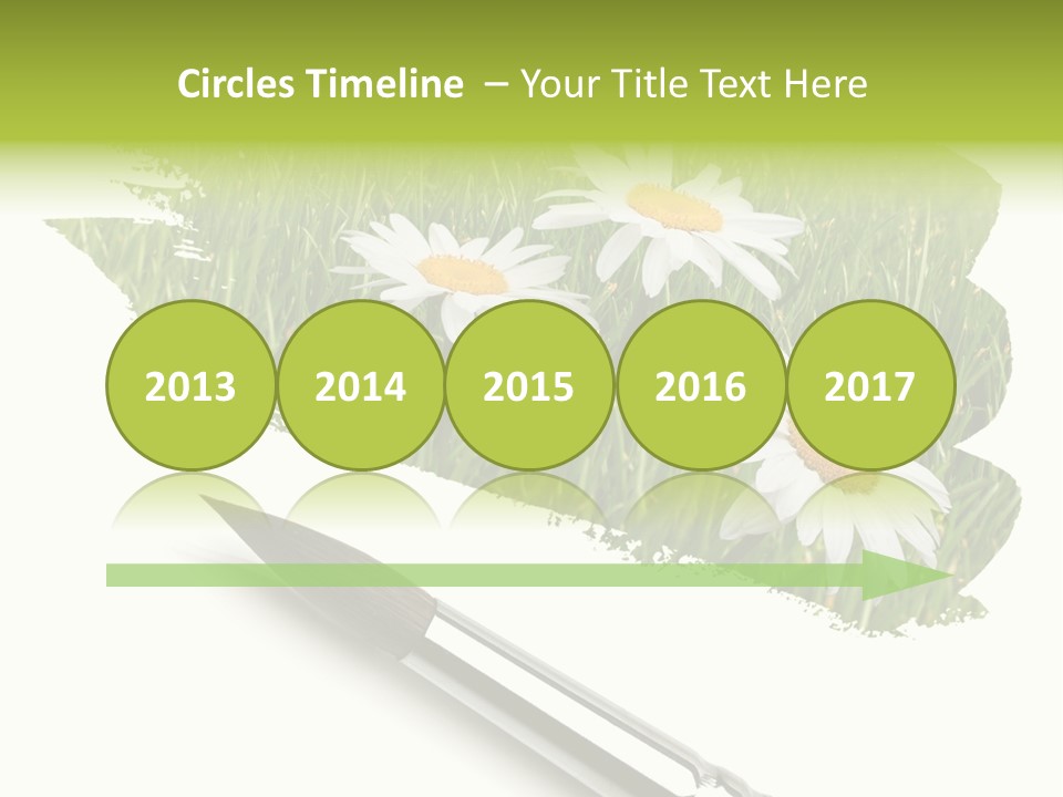 Meadow Draw Plant PowerPoint Template