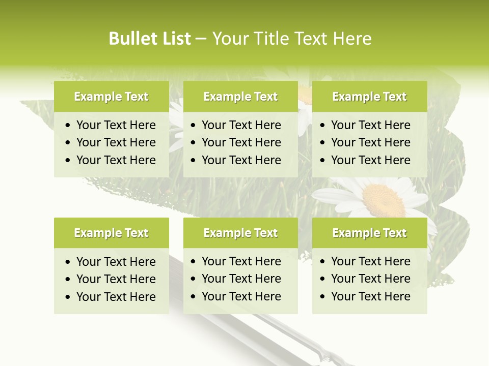 Meadow Draw Plant PowerPoint Template