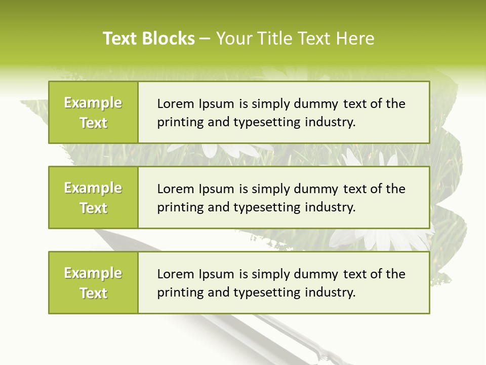 Meadow Draw Plant PowerPoint Template
