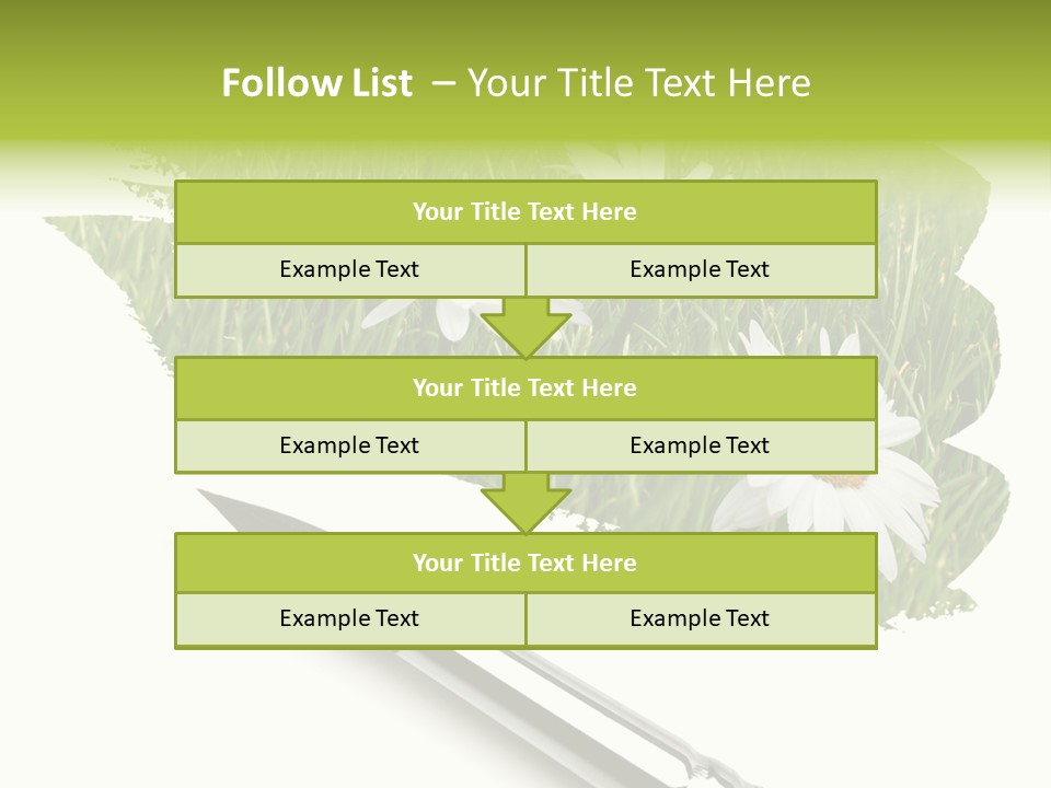 Meadow Draw Plant PowerPoint Template