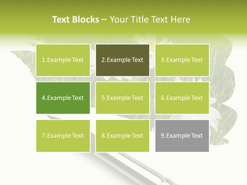 Meadow Draw Plant PowerPoint Template