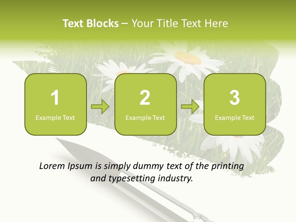 Meadow Draw Plant PowerPoint Template