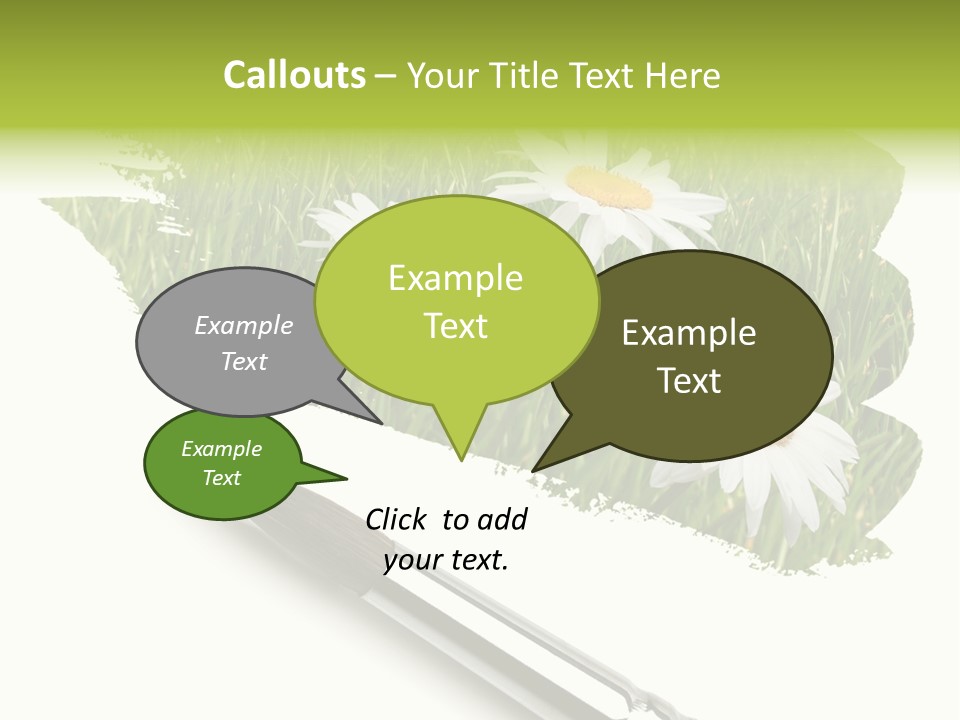 Meadow Draw Plant PowerPoint Template