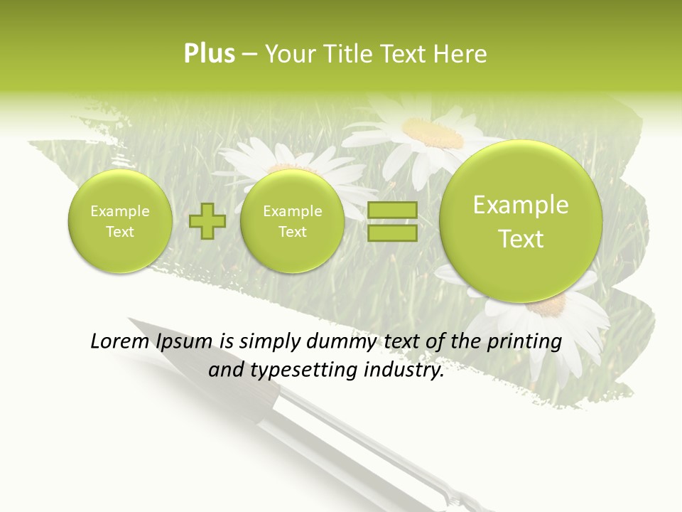 Meadow Draw Plant PowerPoint Template