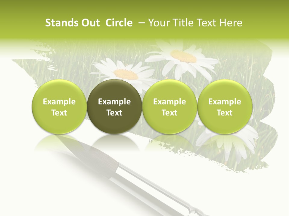Meadow Draw Plant PowerPoint Template