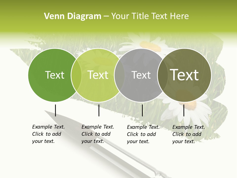 Meadow Draw Plant PowerPoint Template