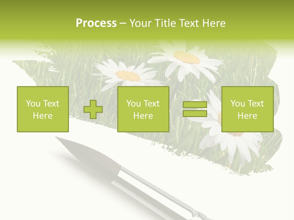 Meadow Draw Plant PowerPoint Template